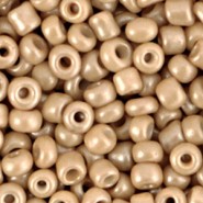 Glas rocailles kralen 6/0 (4mm) Champagne beige